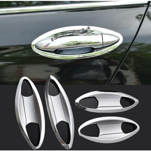 8PCS ABS Chrome Door Handle Bowl Cover Trim For Honda Accord 9th Sedan 2013 2014