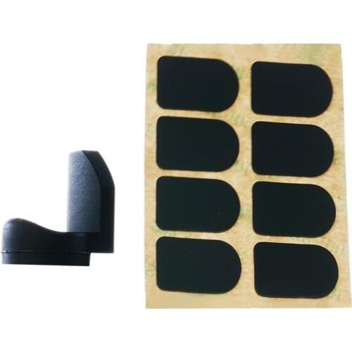 8 Pcs/set 0.8mm Saxophone Universal Silicone Mouthpiece Pads+Thumb Cushion Black Woodwind Musical Instrument Accessories