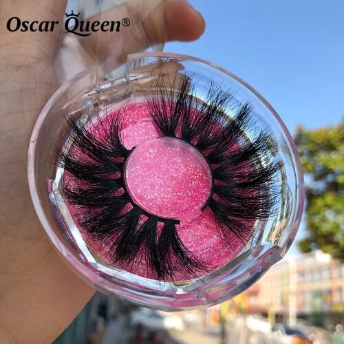 8D Mink Eyelashes 25 MM False Eyelashes Set 3D Fake Mink Lashes Vendors Wholesale Eyelash Packaging Box Case Makeup Faux Cils