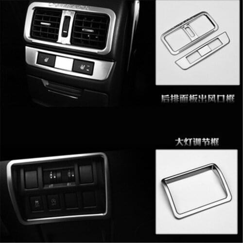 Car Styling for Subaru Outback 2015-2020 ABS car air outlet headlight adjustment reading light gear box door control panel