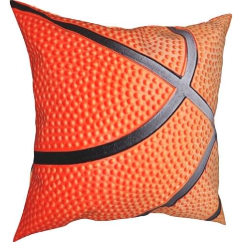 Basketball Pillowcase Printing Fabric Cushion Cover Decoration Pillow Case Cover Car Square 18"