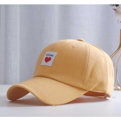 2021 Fashion Baseball Cap for Men Women embroidery heart Autumn Snapback Hat Casual Visors Cap Unisex Peaked cap Adjustable