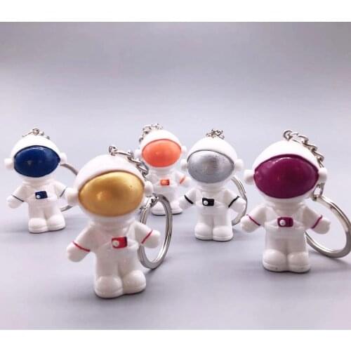 Cute Space Astronaut Cartoon Doll Kids Toys Mini Delicate Keychain Bag Decoration Car Toy Key Chain for Women Girl Boho Jewelry