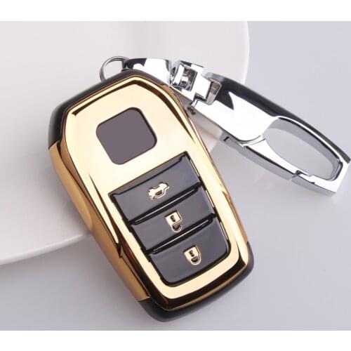 Car Key Case For Toyota key cover for Chr Rav4 Auris Avensis Prius Aygo Camry Corolla Land Cruiser 200 Prado Crown car key fob