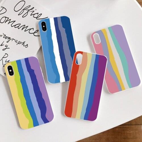 TPU Case For Huawei P30 P20 Honor 10X 8X 9X 10i 10 20 P40 Lite E Pro Nova 5T Y6 Y7 Y9 P Smart 2019 2020 2021 Rainbow Fundas Bags
