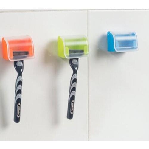 Eco-Friendly Super Suction Cup Razor Holder Shower Rack Bathroom Suction Shaver Storage Sucker Wall Hook