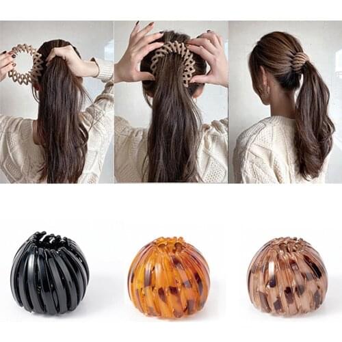 Fashion Hair Accessories For Women Leopard Print Magic Shark Hair Clip Hair Braiding Tool Women Four Seasons Hair Decorations