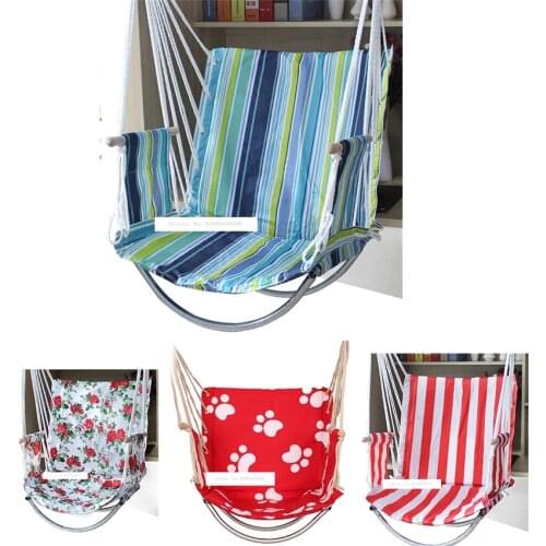 Fashion 8 Color Oxford Deluxe Hammock Garden Dormitory Bedroom Indoor Hanging Chair For Child Adult Swinging Single Safety Chair