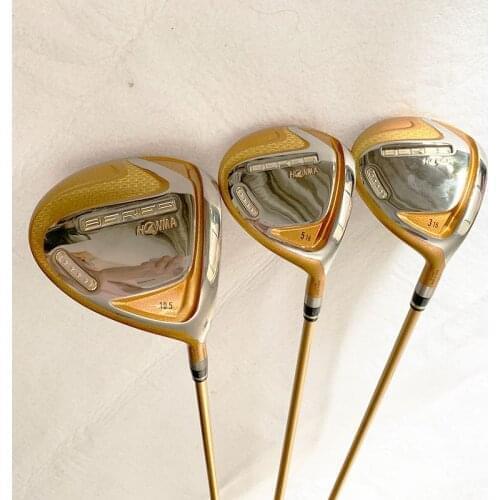 Mens Golf Clubs Honma Beres s-07 4 star golf Wood set Driver+2 Fairway Wood with graphite golf Shaft R S or SR flex headcover