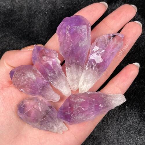 Natural Amethyst Rough Gravel Rock Crystal Quartz Raw Gemstone Mineral Specimen Fish Tank Garden Decoration