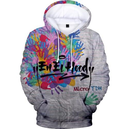 2021 New 3D Print Micro TDH Sweatshirt Streetwear High Quality Fashion Casual Tracksuit Loose Sweatshirt Unisex Pullover Clothes