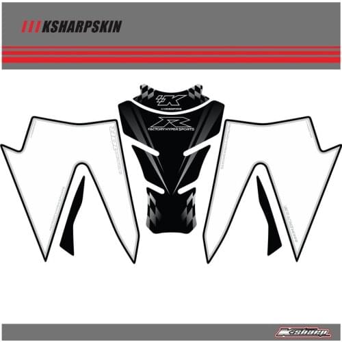 Front Fairing Motor Number Board 3D Gel Protector for KAWASAKI ZX-10R 2008 2009
