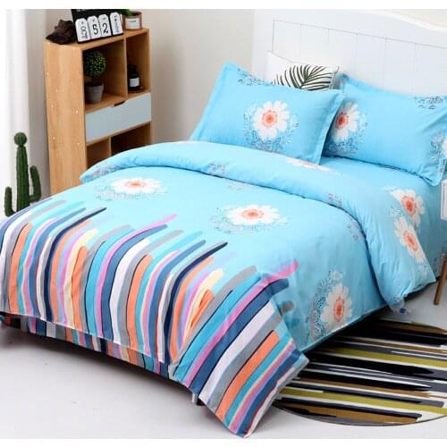4Pcs Bedding Classic Thicken Grinding Wool Bed Covers Cartoon Pattern Comfortable Breathable Bed Sheets King Size Bedding