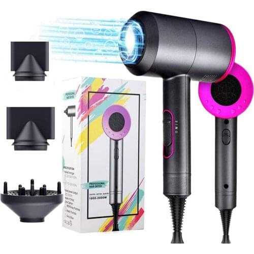 Professional Hair Dryer Salon Home Use Dryer Hot &Cold Electric Wind Barrel Diffuser Conditioning Powerful Wind Ionic Blow Dryer
