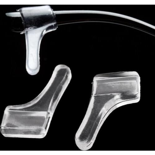 10 Pairs Transparent Ear Hooks Glasses Leg Non Slip PVC Holder Temple Tip Soft