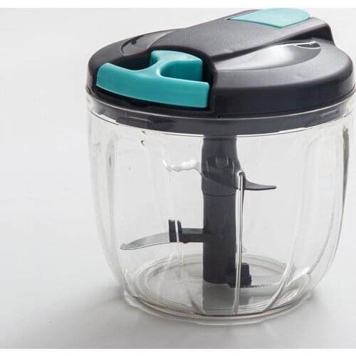 Hand Pulling Meat Grinder Household Kitchen Food Mixer Vegetables Cutter 500ML/900ML Food Chopper Easy to Use