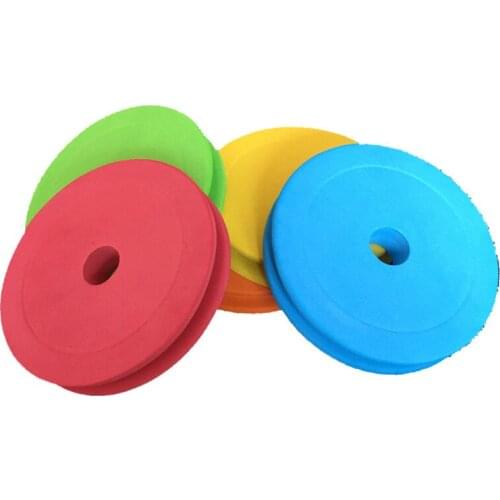 5 Piece 10 CM Width Fishing Line Coiling Plate Plastic Handle Wire Winding Circular Main Coil Board (Random Color)