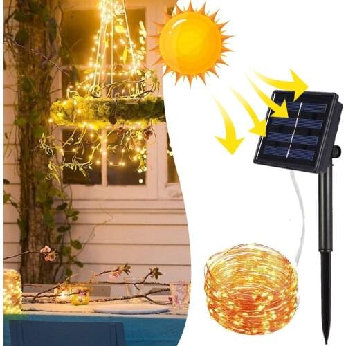LED Solar Light Outdoor Lamp String Lights For wedding Christmas Party decoration Waterproof Fairy Lights Garden Street Garland