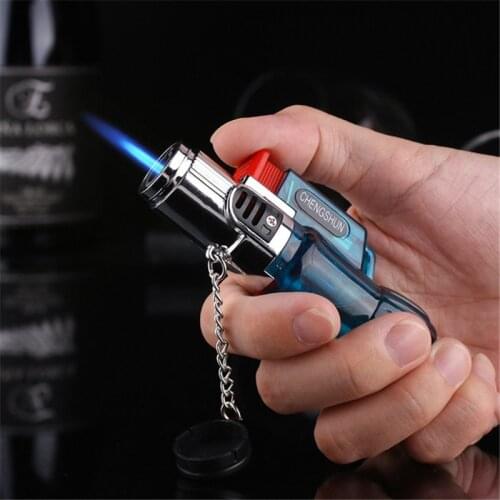 Outdoor Compact Torch Turbo Lighter Gas Windproof Jet Butane Portable Spray Gun Cigar Pipe Lighter 1300 C Free Fire