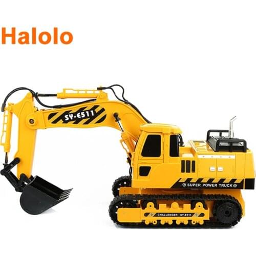 Rotation Big size RC excavator truck Simulation engineering car excavator model boys love toy best gift for Christmas crawler
