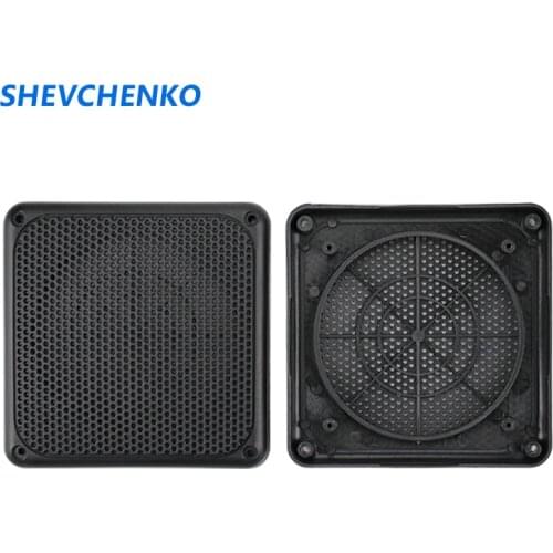 SHEVCHENKO 4 Inch Car Square Speaker Grilles Protective Mesh Cover PP Plastic For Car Speaker Net Cover 119*119MM 2pcs