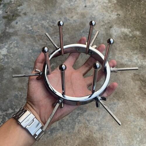 Metal Anal Spreader Vaginal Dilator Vaginal Speculum Mirror Clamp Adjustable Size Anal Plug Adult Sex Toys For Women Men Couple