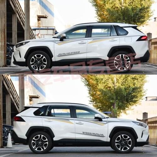 Car Sticker FOR Toyota RAV4 2020 Personalized Custom Body Fashion Sticker RAV4 Sports Sticker Modification