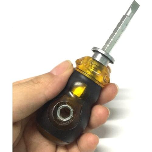 AYP109 4 Color Mini Gourd Shaped Dual Purpose Screwdriver for Home DIY Hardware Tools Random color
