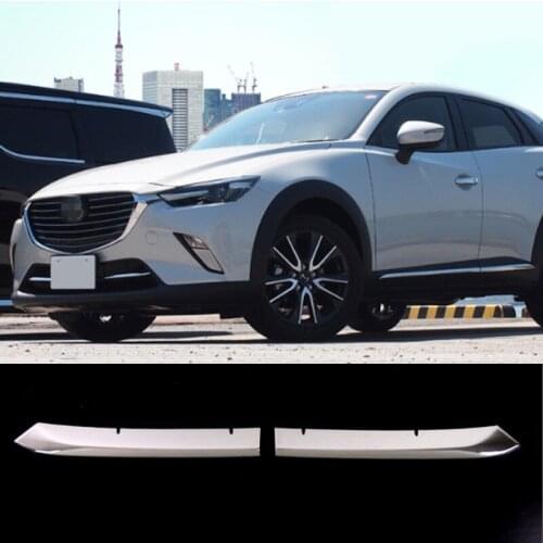 BBQ@FUKA ABS Chromed Car Front Radiator Grille Lower Mouldings For Mazda CX-3 CX3 2015-2018 Car Exterior Accessories Styling