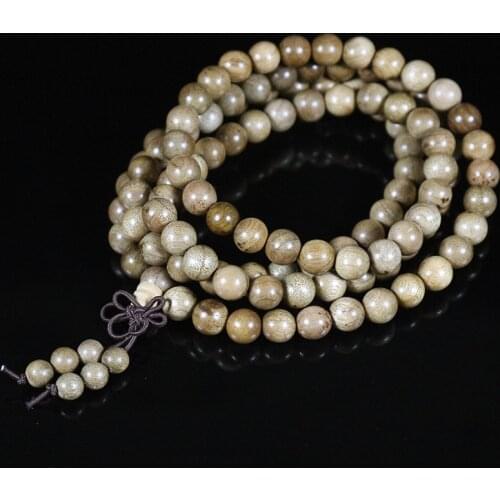 Natural 8mm Wood 108 Prayer Beads Mala Bracelet Necklace For Women Fashion Exquisite Wristband Meditation Charms Bracelet