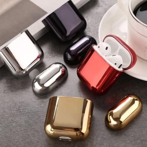 High-quality electroplated hard shell earphone shell for Airpods Pro protective case luxury gold box Anti-fall cover For Airpods