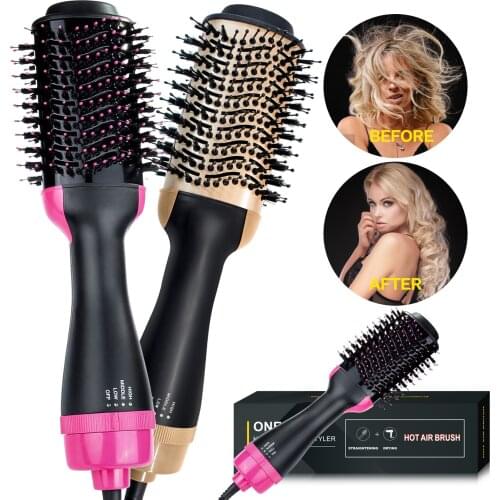 One Step Hair Dryer Brush Negative Ion Hair Blower Hairdryer Professional Hot Air Brush Blow Dryer Comb Hair Brush Straightener