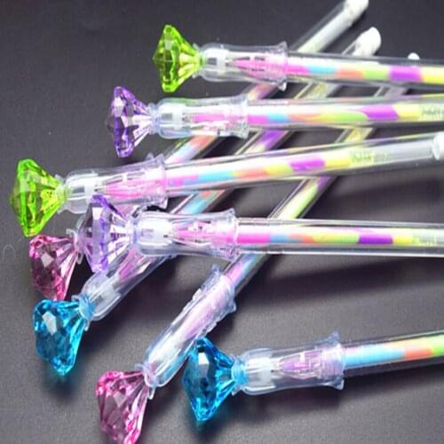 Korean DIY Cute Crystal Diamond Decor Water Color Chalk Paint Gel Pen for Kids Diary Decoration Scrapbooking Stationery
