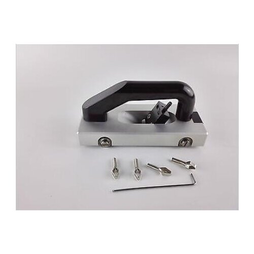 4pcs V-Type Blades) Wheeled Groover for vinyl floor welding Grooving Slotting Pull Hand Tool Slotter PVC Vinyl Floor Welding