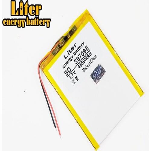 Li-po 397095 Battery 4500mAH Li-ion Tablet pc battery For 7,8,9 inch tablet PC3.7V Polymer lithiumion Battery With High Quality