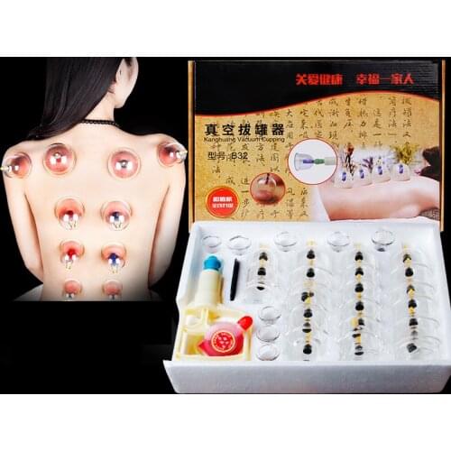 Massage Body Cups Anti Vacuum Cupping Glasses Relax Therapy Set Silicone Suction Cup Cans Back Chinese Cellulite Ventouse Jars
