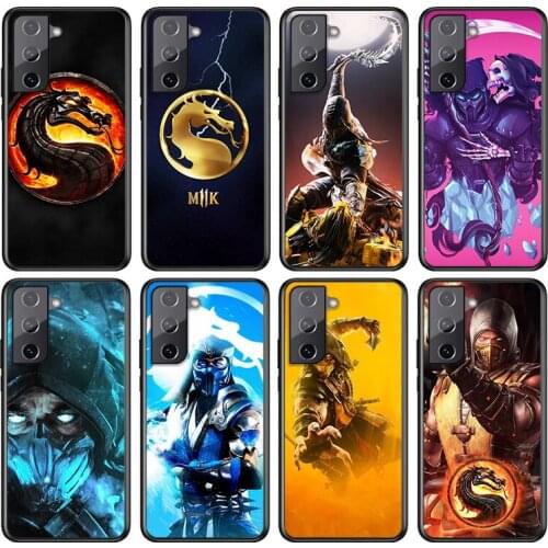 Mortal Kombat For Samsung Galaxy S21 S20 FE S10e S10 S9 S8 S7 S6 Ultra Plus Lite 5G Edge Black Soft Phone Case