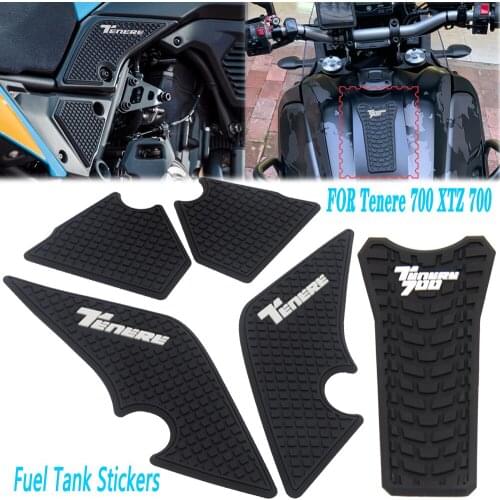 Motorcycle Non-slip Side Fuel Tank Stickers Waterproof Pad Rubber Sticker FOR YAMAHA Tenere 700 T700 XTZ 700 2019 2020