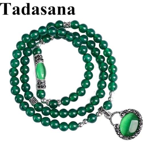 Natural Stone Buddha Bracelet For Women Accessories Chalcedony Crystal Bracelet Multi-layer Chain On Hand Tibetan Jewelry Gift