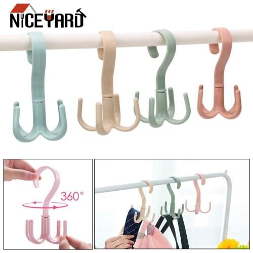 NICEYARD 360 Degree Rotation Handbag Bag Holder Space Saving Cabinets Clothes Rack Shoes Belt Scarf Hanging Rack Hanger