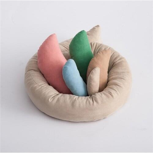 New Moon Shape Pillow Children Studio Baby Photoshoot Photography Props Modeling Assistant