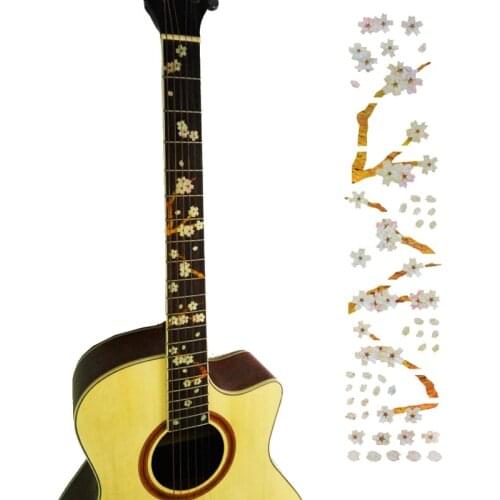 New Plum Blossom Shape Guitar Bass Fret Sticker DIY sticker on guitar neck