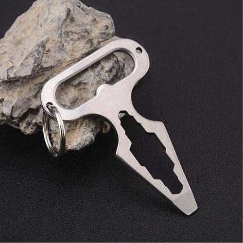 Outdoor Self Defense Supplies Protection Tool Weapons Personal Self Defence Stainless Steel Bottle Opener Combination Wrench