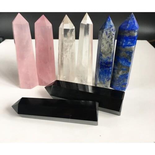 Natural quartz crystals wand points obelisk Spirit stones Crystal Obelisk Wand Meditation Chakra Healing Crystals for gifts
