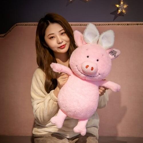 60CM Kawaii cute British Percy pig Masha pig animal plush toy doll girl doll baby room decoration ornaments holiday birthday gif