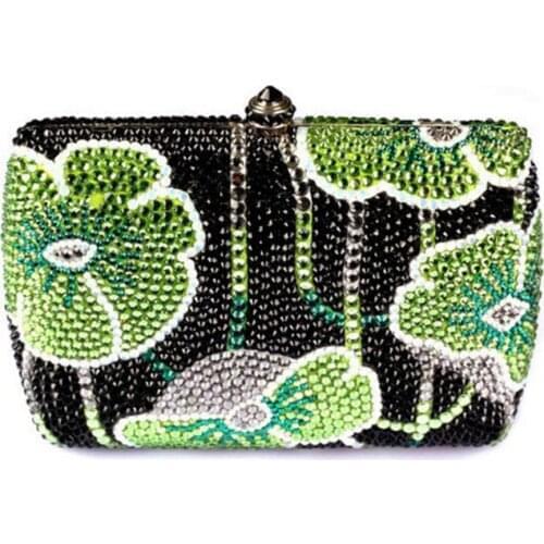 Luxury Rhinestone Women Evening Clutch Bags Flower Fashion PLAIN Clutches Rhinestone Crystal Clutch Bag for Female Hangbag bag