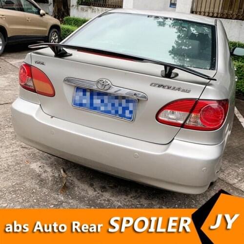 For Toyota Corolla Spoiler 2001-2006 Corolla EX spoiler NF High Quality ABS Material Car Rear Wing Primer Color Rear Spoiler