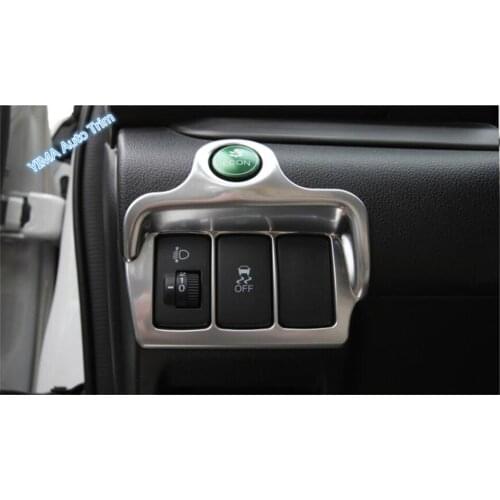 Lapetus Car Styling Head Lights Adjustment Switch Frame Cover Headlights Switch Decoration For Honda CRV CR-V 2013 - 2016 ABS