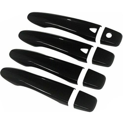 8Pcs/Set Car Smart Door Handle Cover Trim Black Accessories Fit For Nissan Pathfinder SUV 2013-2015 2016 2017 2018 2019 2020