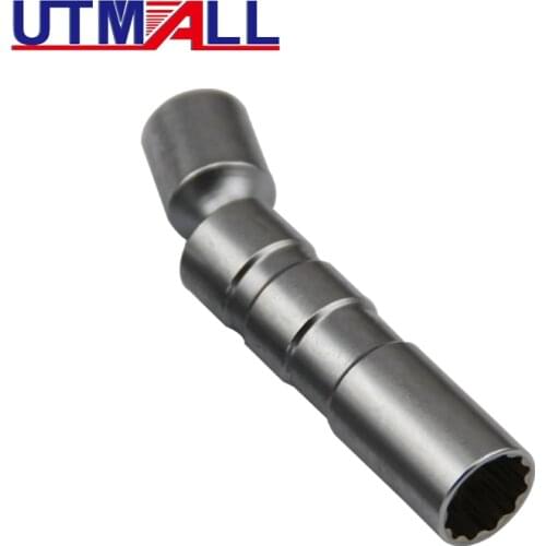 Universal 16mm Point Remover Wrench Magnetic Spark Plug Sleeve Socket Car Removal Tool 12 Angle Thin Wall 3/8" Drive